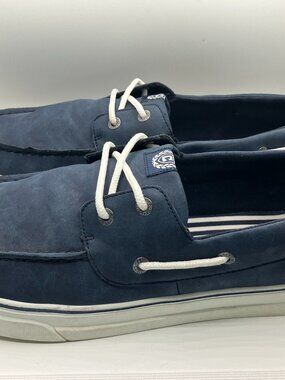 Chaps Men's Dock Memory‎ Foam Boat Shoes, Navy Blue
